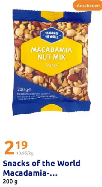 Action Snacks of the World Macadamia Angebot