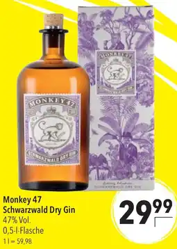 CITTI Markt Monkey 47 Schwarzwald Dry Gin Angebot