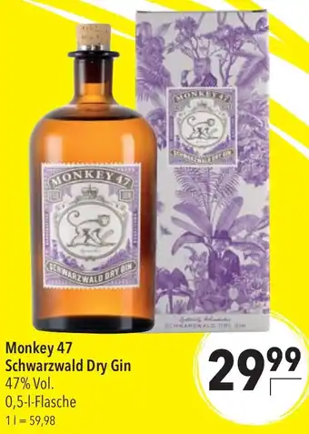 CITTI Markt Monkey 47 Schwarzwald Dry Gin Angebot