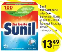 CITTI Markt Sunil Vollwaschmittel oder Color Angebot