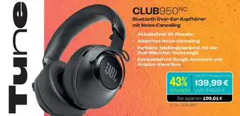 CITTI Markt JBL CLUB950NC Bluetooth Over-Ear-Kopfhörer mit Noise-Cancelling Angebot