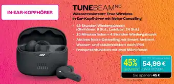 CITTI Markt JBL TUNEBEAM Wasserresistentr True Wireless- In-Ear-Kopfhörer mit Noise-Cancelling Angebot