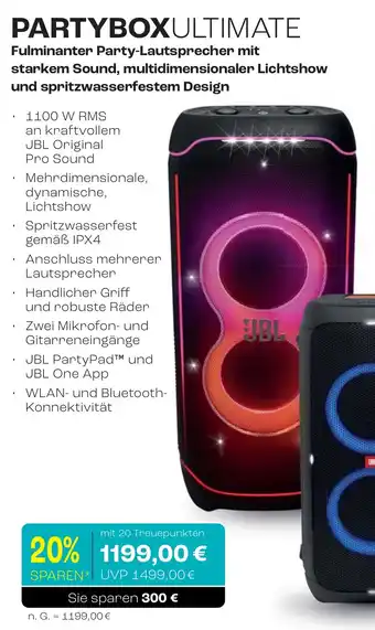 CITTI Markt JBL PARTYBOX ULTIMATE Angebot