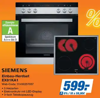 Expert SIEMENS Einbau-Herdset EX81KA1 Angebot