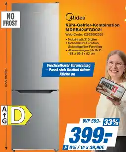 Expert Midea Kühl-Gefrier-Kombination MDRB424FGD02I Angebot