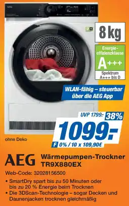 Expert AEG Wärmepumpen-Trockner TR9X880EX Angebot