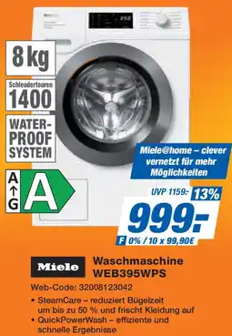 Expert Miele Waschmaschine WEB395WPS Angebot