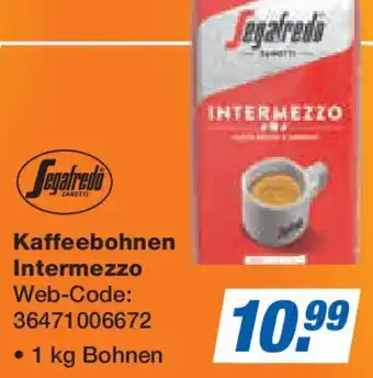 Expert Segafredo Kaffeebohnen Intermezzo Angebot