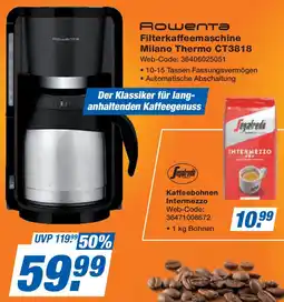 Expert Rowenta Filterkaffeemaschine Milano Thermo CT3818 Angebot