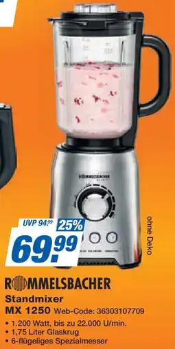 Expert ROMMELSBACHER Standmixer MX 1250 Angebot