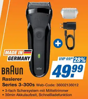 Expert BRAUN Rasierer Series 3-300s Angebot