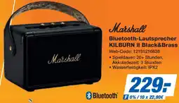 Expert Marshall Bluetooth-Lautsprecher KILBURN II Black&Brass Angebot