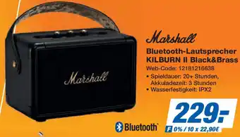 Expert Marshall Bluetooth-Lautsprecher KILBURN II Black&Brass Angebot