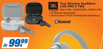 Expert JBL True Wireless Kopfhörer LIVE PRO 2 TWS Angebot