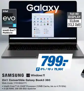 Expert SAMSUNG 2in1 Convertible Galaxy Book3 360 Angebot