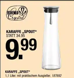 Hofmeister Bohemia crystal karaffe spout Angebot