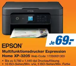 Expert EPSON Multifunktionsdrucker Expression Home XP-3205 Angebot