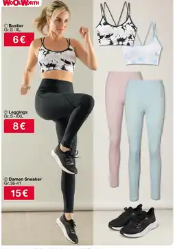 Woolworth Bustier, leggings oder damen sneaker Angebot