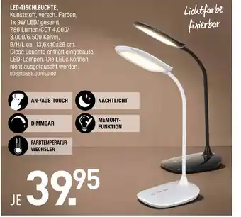 Möbel Wallach Led-tischleuchte Angebot