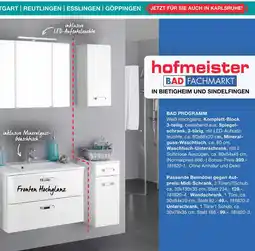 Hofmeister Bad programm Angebot