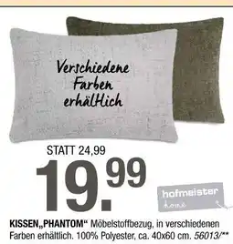 Hofmeister Hofmeister home kissen „phantom“ Angebot