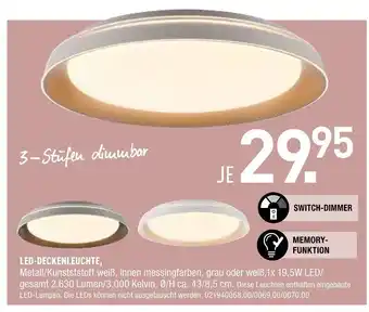 Möbel Wallach Led-deckenleuchte Angebot