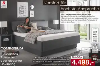 Möbel Inhofer Composium klassisches polsterbett oder eleganter boxspring Angebot