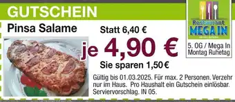 Möbel Inhofer Restaurant mega in pinsa salame Angebot