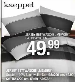 Hofmeister Kaeppel jersey bettwäsche memory Angebot