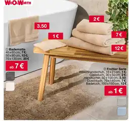 Woolworth Woolworth badematte oder frottier serie Angebot