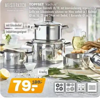 Möbel Kraft Meisterkoch topfset radius Angebot