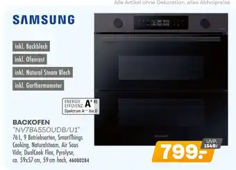 Möbel Kraft Samsung backofen nv7b4550udb/u1 Angebot