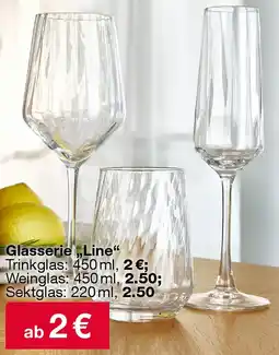 Woolworth Glasserie ,,Line" Angebot