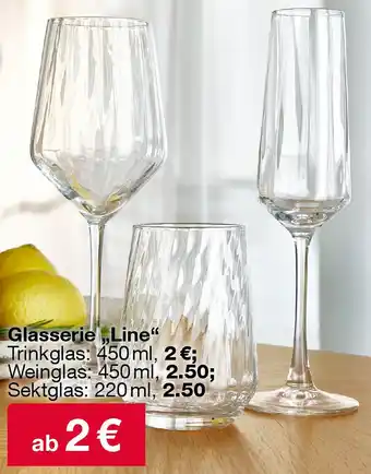 Woolworth Glasserie ,,Line" Angebot