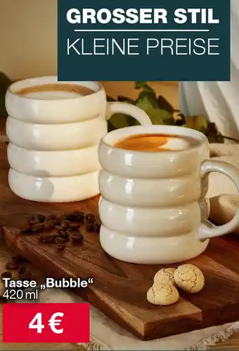 Woolworth Tasse ,,Bubble" Angebot