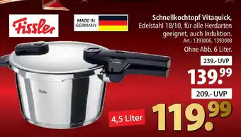 Zurbrüggen Fissler Schnellkochtopf Vitaquick Angebot