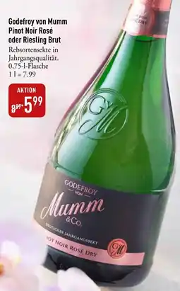 Galeria Markthalle Godefroy von Mumm Pinot Noir Rosé oder Riesling Brut Angebot