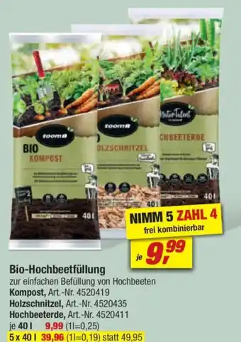 toom Baumarkt toom Bio-Hochbeetfüllung Angebot