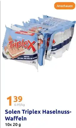 Action Solen solen triplex haselnuss-waffeln Angebot