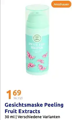 Action Aha bha gesichtsmaske peeling fruit extracts Angebot