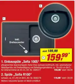 toom Baumarkt 2. Spüle,,Sofia R100" Angebot