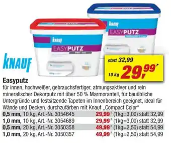 toom Baumarkt KNAUF Easyputz 0.5 mm Angebot