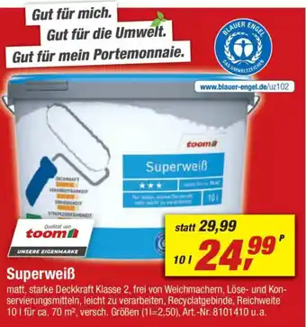 toom Baumarkt Superweiß Angebot
