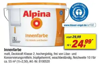 toom Baumarkt Alpina Innenfarbe Angebot