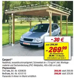 toom Baumarkt Carport Angebot