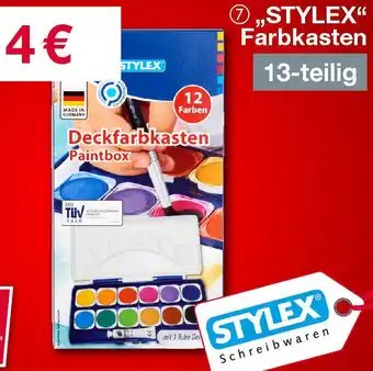 Woolworth STYLEX Farbkasten Angebot