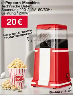 Woolworth Popcorn-Maschine Angebot