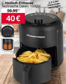 Woolworth GOURMETMAXX Heißluft-Fritteuse Angebot