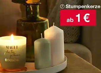 Woolworth Stumpenkerze Angebot