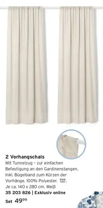 Tchibo 2 Vorhangschals Angebot